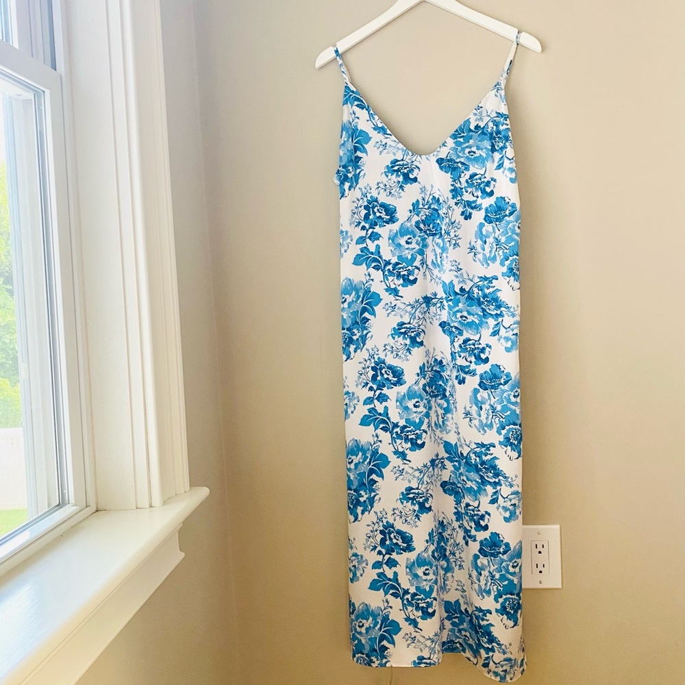 Reformation Sofia Silk Slip Dress - Olympia Print (Size 6 NWT)